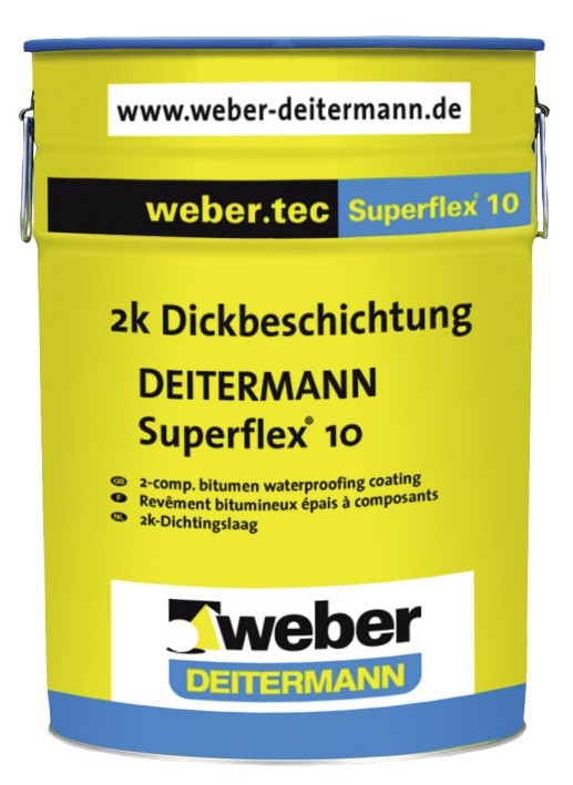 WEBER TEC SUPERFLEX 10 2-х компонентное битумно-полимерное покрытие для ...