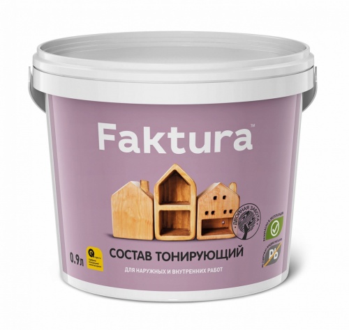 Faktura / Фактура состав тонирующий для древесины с защитой от биопоражений универсальный