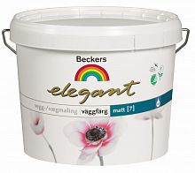 Beckers Elegant Vaggfarg Matt / Беккерс Элегант 7 матовая краска для стен и потолков