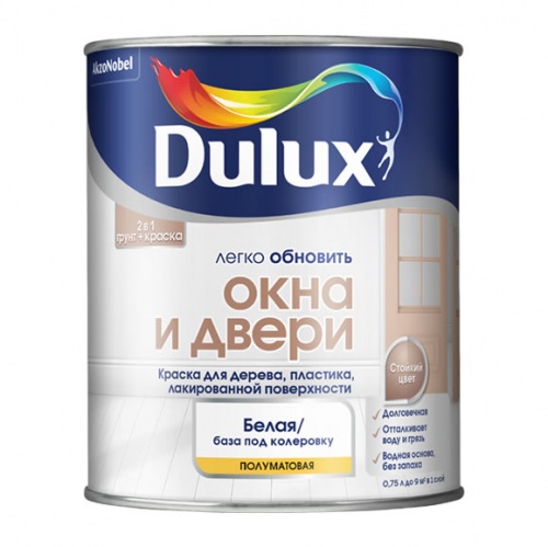 Dulux / Дюлакс Легко обновить Окна Двери краска полуматовая