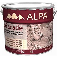 Alpa Facade / Альпафасад всесезонная краска на основе плиолита