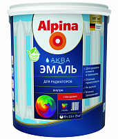 Alpina / Альпина Аква водоразбавляемая эмаль для радиаторов