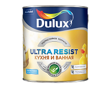 Dulux Ultra Resist / Дюлакс Кухня и ванная ультрастойкая краска для влажных помещений полуматовая