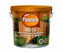 Пропитка для дерева и заборов Pinotex Focus с воском