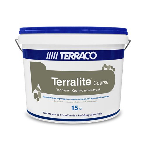 Terraco Terralit Coarse / Террако Терралит крупнозернистая штукатурка на основе мраморной крошки