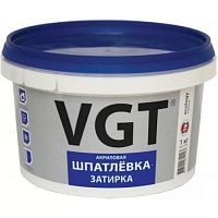 VGT / ВГТ ШПАТЛЕВКА ЗАТИРКА акриловая, водостойкая