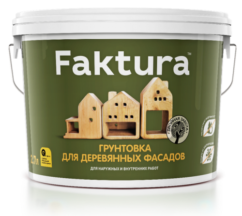 Faktura / Фактура грунтовка для деревянных фасадов антисептическая
