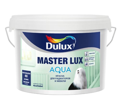 Dulux Master Lux Aqua 40 / Дюлакс Мастер Люкс Аква 40 полуглянцевая акриловая эмаль