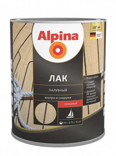 Alpina / Альпина лак палубный алкидно уретанновый