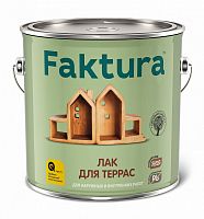 Faktura / Фактура алкидно уретановый, водостойкий лак для террас для наружных и внутренних работ