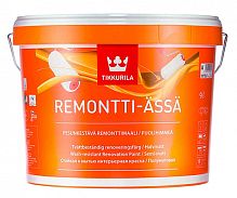 Tikkurila Remontti Assa / Тиккурила Ремонтти Ясся полуматовая краска для стен и потолков