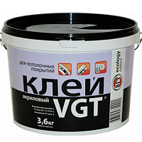 VGT / ВГТ клей для потолочных покрытий из полистирола и полиуретана
