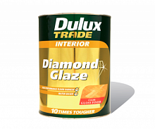 Лак паркетный водный Dulux Diamond Glaze (Глянцевый и полуматовый)