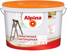 Alpina / Альпина Практичная Интерьерная матовая краска для стен и потолков