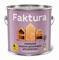Faktura / Фактура защитный состав для древесины с ионами серебра и воском универсальный