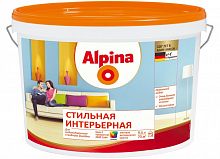 Alpina / Альпина Стильная Интерьерная глубокоматовая краска для стен и потолков